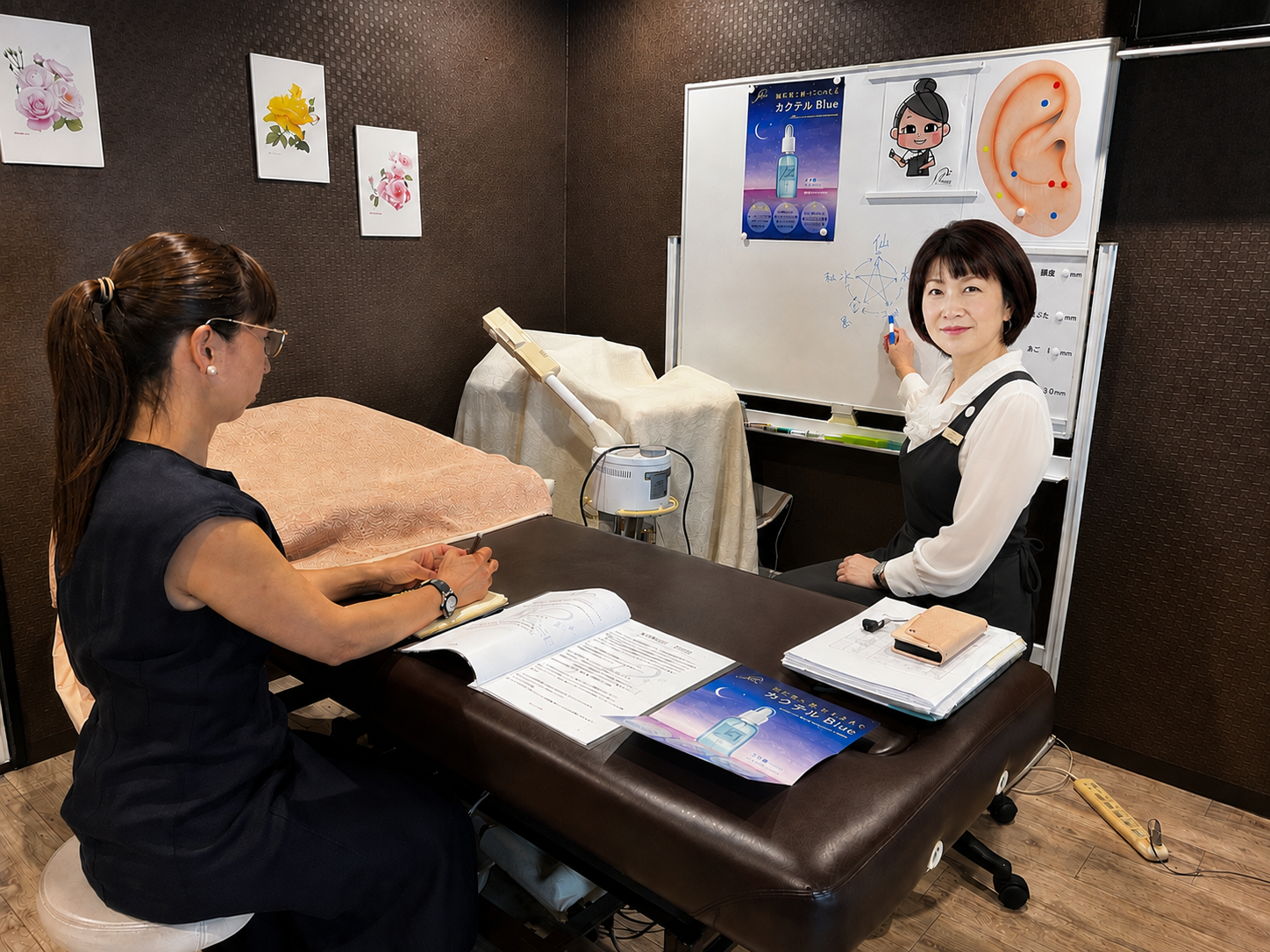 Bloom Spaceでの美容講座風景